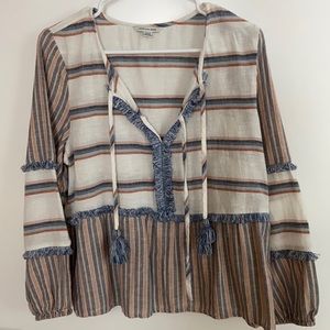 American eagle stripped blouse